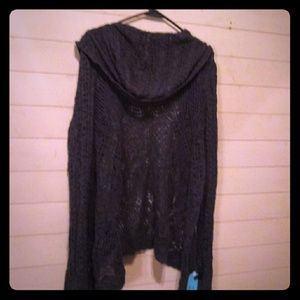 Hooded Cotton Cardigan